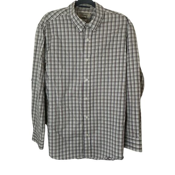 Duluth Men's Magnet Wrinklefighter Relaxed Fit Plaid Long Sleeve Shirt Large - Picture 1 of 10